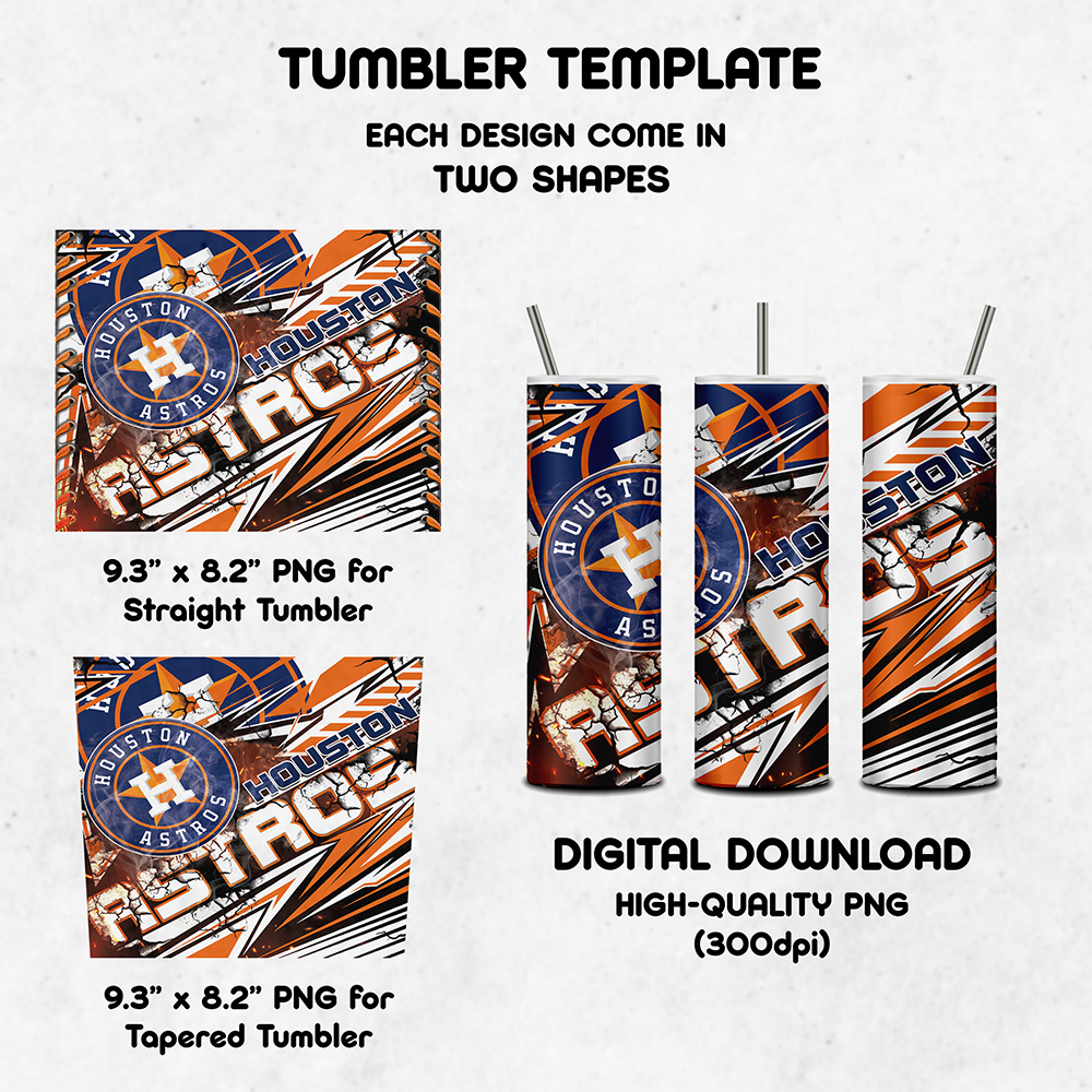 Houston Astros Tumbler Wrap Png 