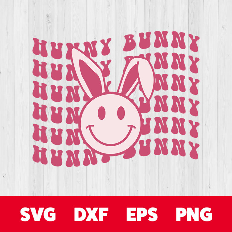 Hunny Easter Bunny SVG Bunny Easter Vibes SVG 1