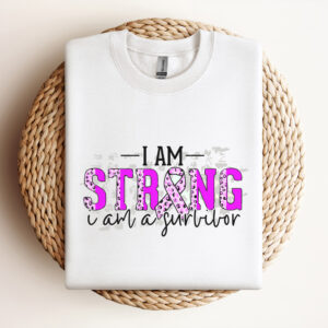 I Am Strong Survivor Pink Ribbon PNG 3