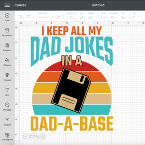 I Keep All My Dad Jokes In A Dad A Base SVG Fathers Day SVG 2