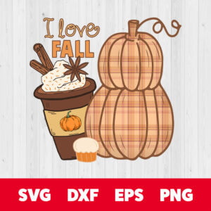 I Love Fall PNG Pumpkin PNG Fall PNG 1