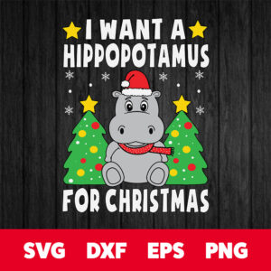 I Want A Hippopotamus For Christmas Hippo Pajamas Boys Girls 1