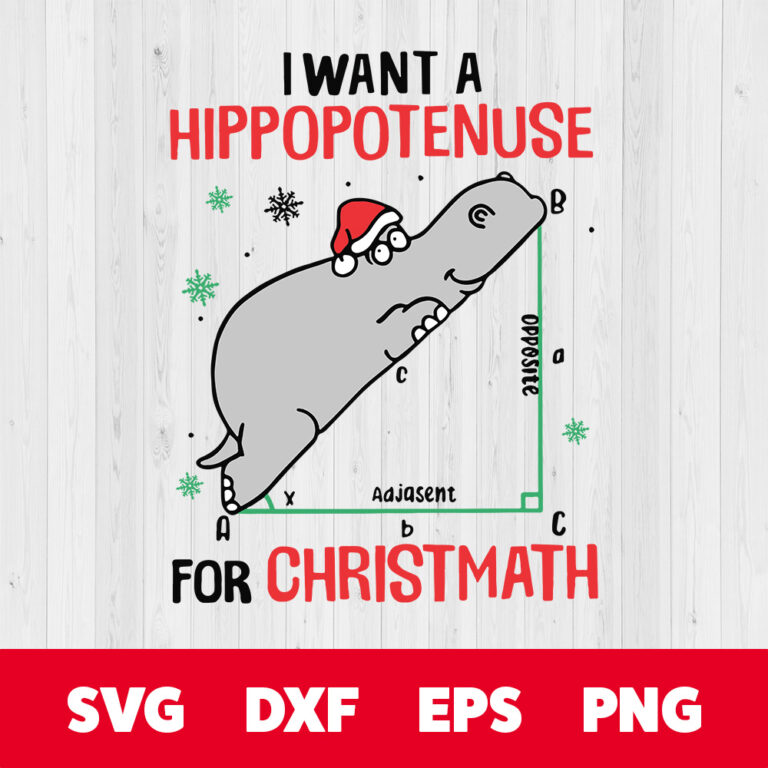 I Want A Hippopotamus For Christmas SVG 1