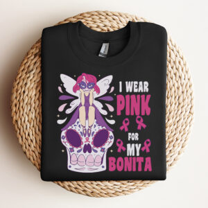 I Wear Pink For My Bonita Breast Cancer Sugar Dead Skull SVG 3