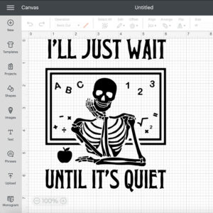 I Will Just Wait Until It Quiet SVG funny skeleton SVG 2