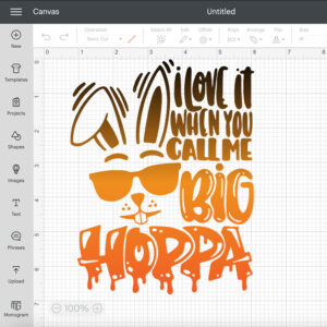 I love it when you call me BIG HOPPA SVG Easter bunny SVG 2