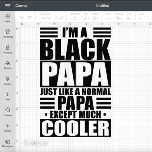 Im A Black Papa Like A Normal Papa Except Much Cooler SVG 2