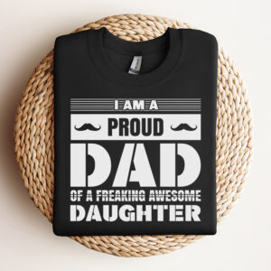 Im A Proud Dad Of A Freaking Awesome Daughter SVG 3