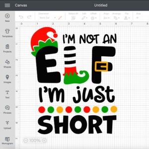 Im Not An Elf Im Just Short SVG 2