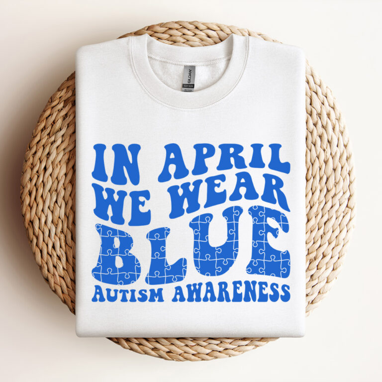 In April We Wear Blue SVG T shirt Design SVG PNG 3