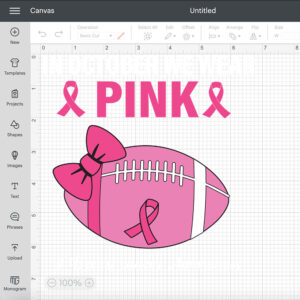 In October We Wear Pink Football SVG Cancer SVG 2
