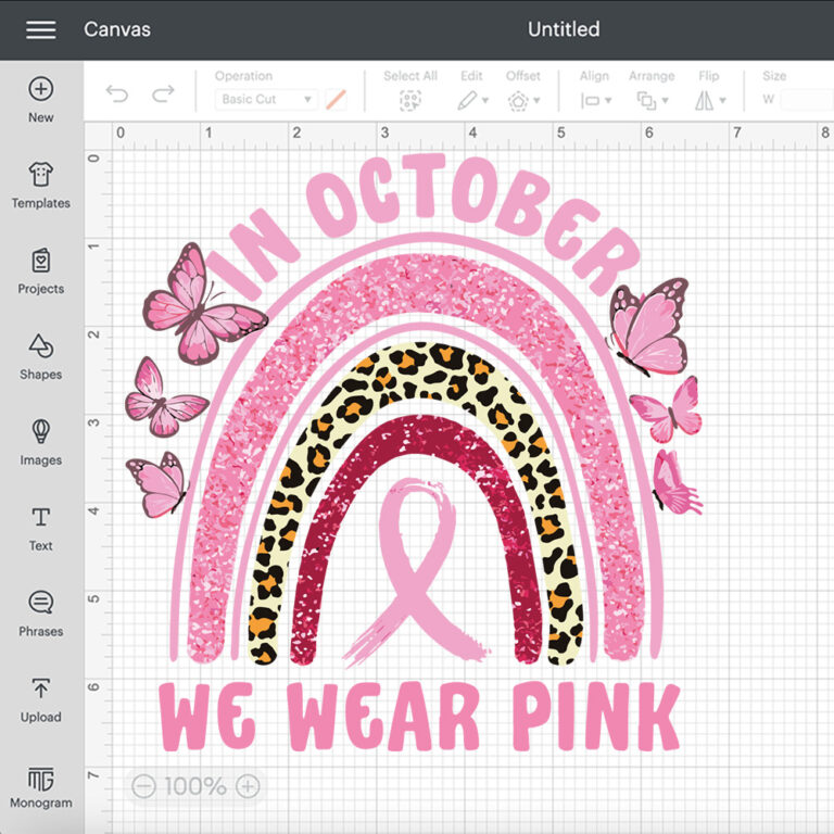 In October We Wear Pink Leopard Breast Cancer Awareness SVG 2
