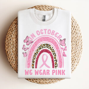 In October We Wear Pink Leopard Breast Cancer Awareness SVG 3