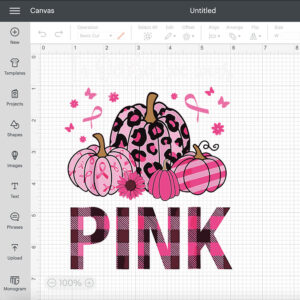 In October We Wear Pink Ribbon Leopard Pumpkin Breast Cancer Retro SVG 2