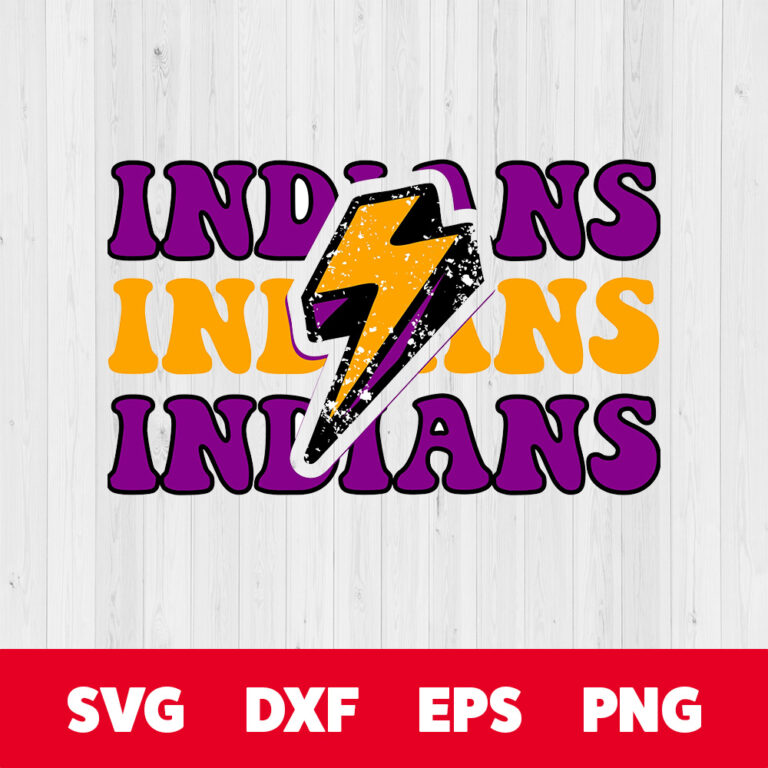 Indians Retro PNG 1