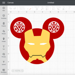 Iron Man Mouse Head SVG Iron Man SVG Marvel Superheros SVG 2