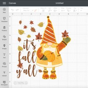 Its Fall Yall PNG Fall PNG Pumpkin PNG Sublimation Gnome PNG 2