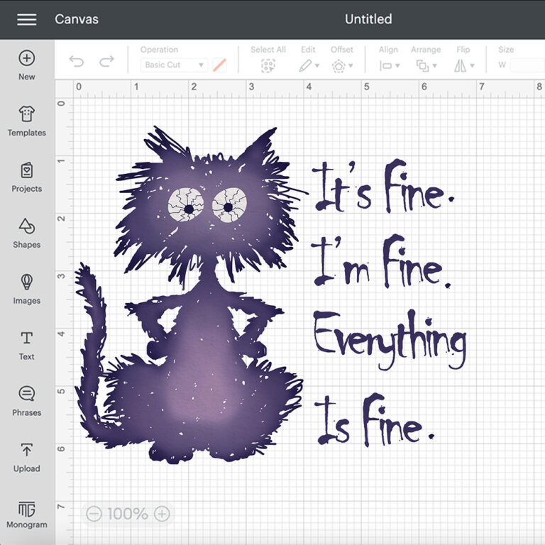 Its Fine Everything Is Fine Frazzled Cat PNG 2