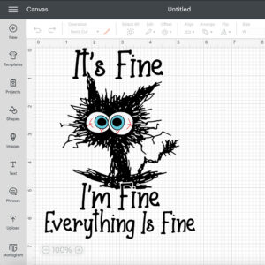 Its Fine Im Fine Everything Is Fine Funny Cat SVG 2