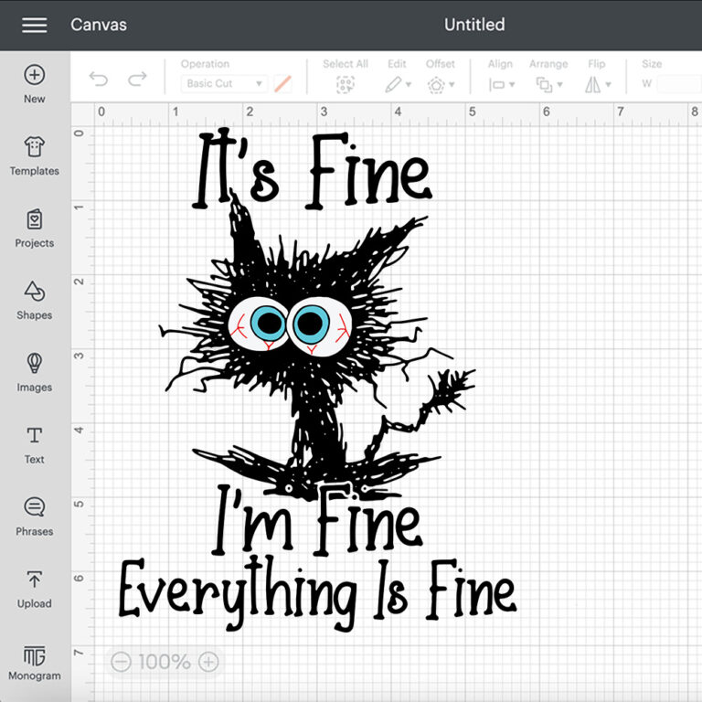 Its Fine Im Fine Everything Is Fine Funny Cat SVG 2