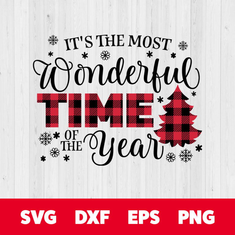 Its The Most Wonderful Time Of The Year SVG Christmas T shirt Design SVG 1