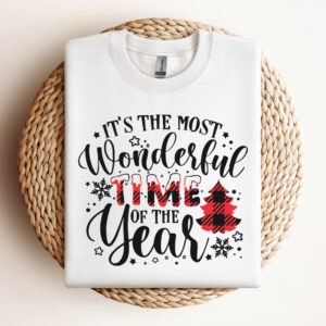 Its the Most Wonderful Time of the Year Buffalo Plaid Christmas Quote 3