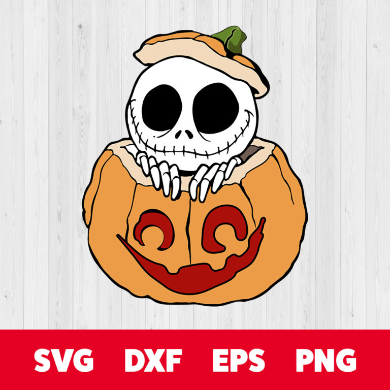 Jack Skellington In A Jack O Lantern SVG Pumpkin King SVG 1