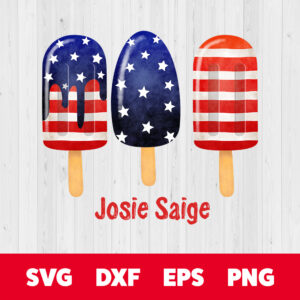 Josie Saige Ice Cream PNG Sublimation 4th of July PNG Sublimation 1