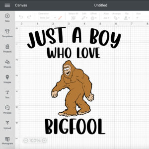 Just A Boy Who Loves Bigfoot SVG Bigfoot Animal SVG 2