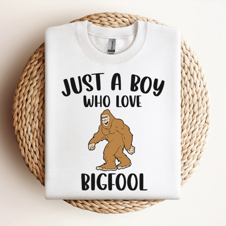 Just A Boy Who Loves Bigfoot SVG Bigfoot Animal SVG 3