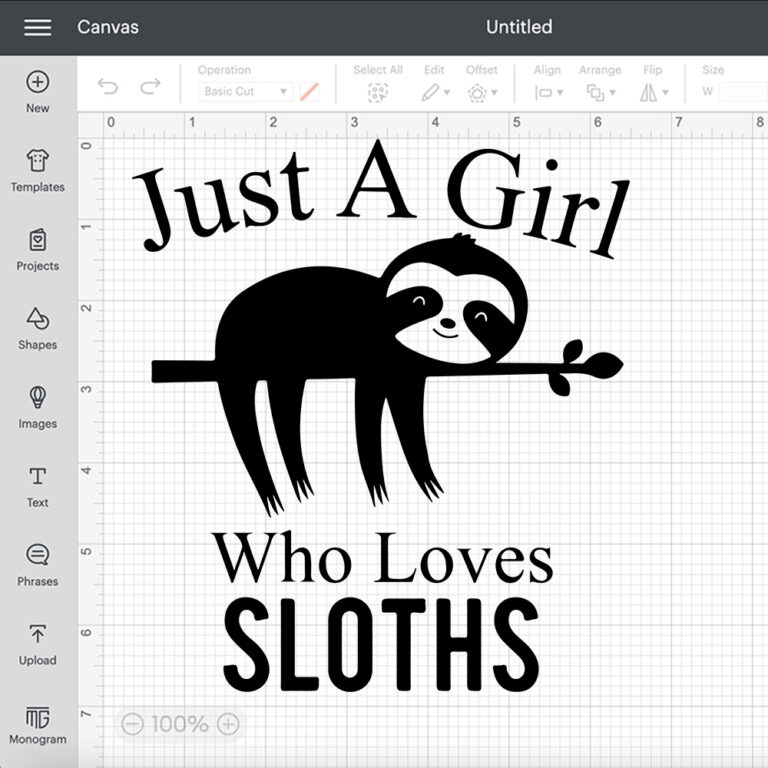 Just A Girl Who Loves Sloths Sloth Saying SVG Funny SVG 2