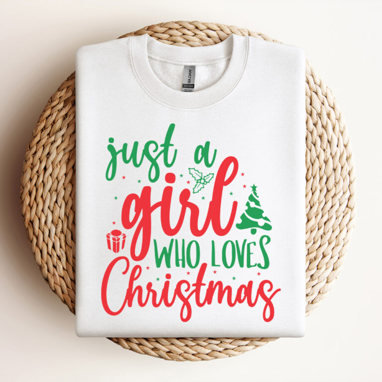 Just a Girl Who Love Christmas SVG 3