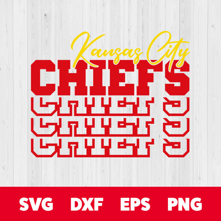 Kansas City Chiefs SVG NFL Football Team T shirt Design SVG Cut Files Cricut 1