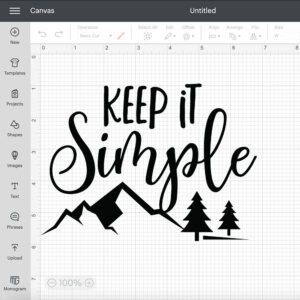 Keep It Simple SVG Cut File 2