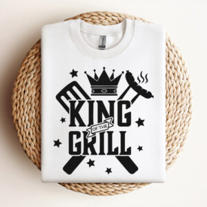 King Of The Grill SVG Digital Design For Barbecue Master T shirt SVG Cut Files 3