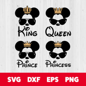 King Queen Prince Princess Bundle SVG 1