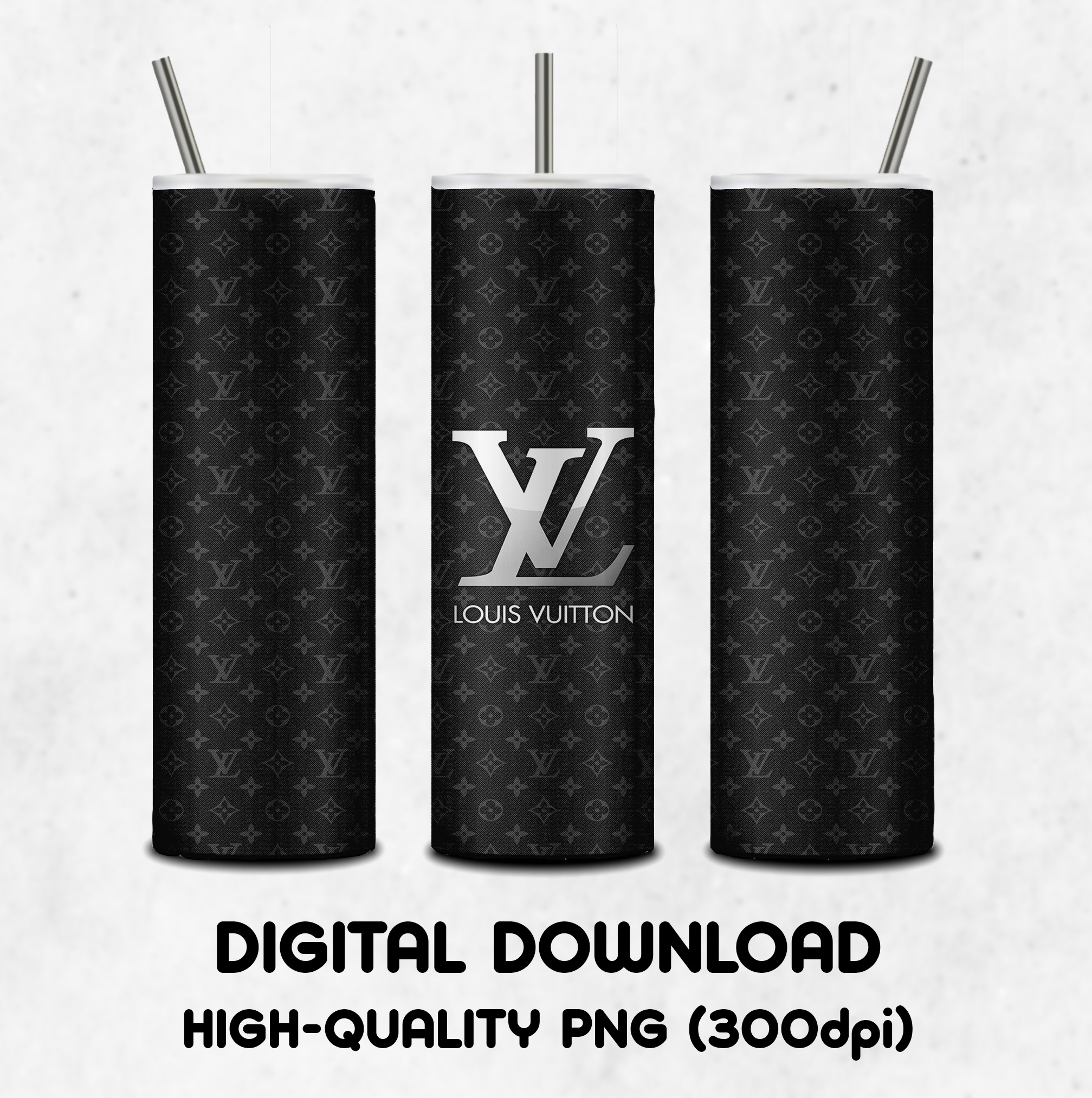 Louis Vuitton Tumbler Wrap, 20oz Skinny Tumbler Wrap Instant Download