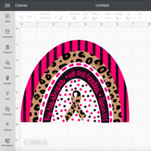 Leopard Cure Rainbow Design Fall Shirt Design Breast Cancer Awareness 2
