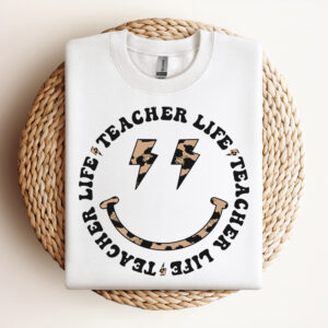 Leopard Teacher Life Smile Design Teacher Design Teacher PNG 3