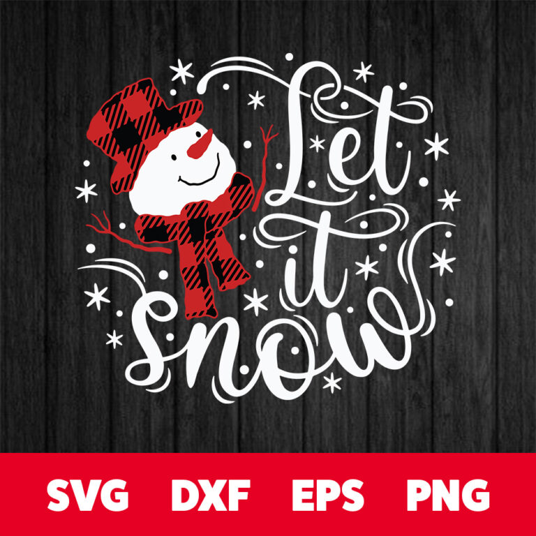 Let It Snow SVG Christmas SVG 1
