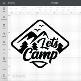 Lets Camp SVG Cut File 2