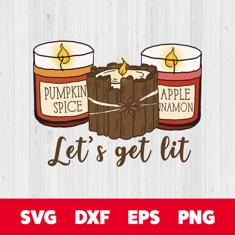 Lets Get Lit PNG Pumpkin PNG Fall PNG Pumpkin Spice PNG 1