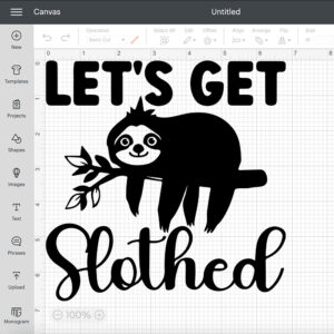 Lets Get Slothed SVG Funny Animal SVG 2