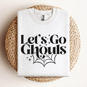 Lets Go Ghouls SVG Halloween Thanksgiving Retro Design SVG cut file 3