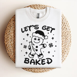 Lets get Baked SVG files for Cricut Weed Funny Christmas Gingerbread Cookie Gift SVG 3