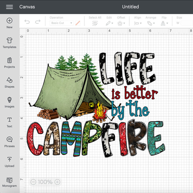 Life Is Better By The Campfire PNG Sublimation 2