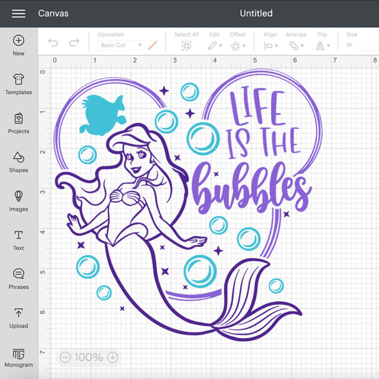 Life is The Bubbles SVG Ariel SVG Little Mermaid SVG 2