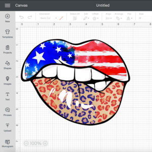 Lips America PNG American Lips PNG 4th Of July 2