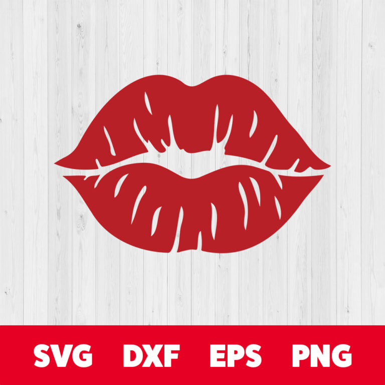 Lips SVG Red Lips SVG Kiss SVG 1