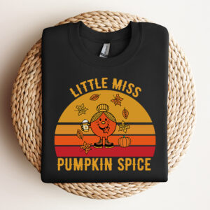 Little Miss Pumpkin Spice SVG Little Miss Thanksgiving Halloween SVG 3